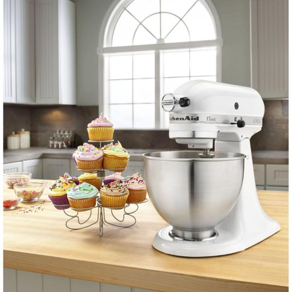 Classic 4.5 Qt. Tilt-Head White Stand Mixer