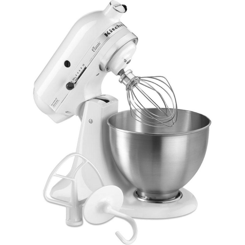 Classic 4.5 Qt. Tilt-Head White Stand Mixer