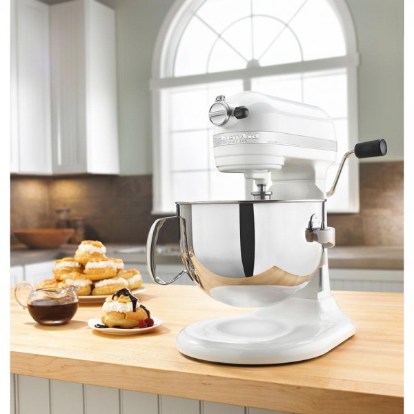 Professional 600 Series 6 Qt. White Stand Mixer