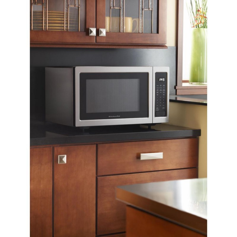 KitchenAid Architect Series II 1.6 cu. ft. Countertop Microwave in Black Built-In Capable with Sensor Cooking