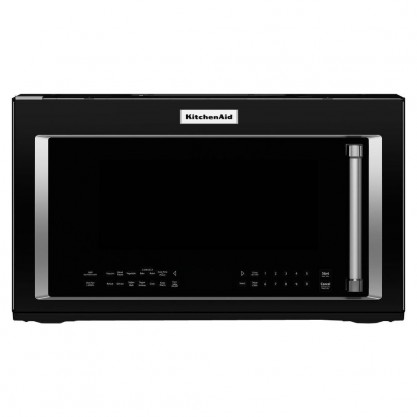 KitchenAid 30 in. W 1.9 cu. ft. Over the Range Convection Microwave in Black with Sensor Cooking Technology