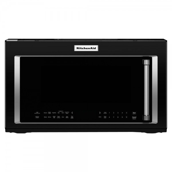 KitchenAid 30 in. W 1.9 cu. ft. Over the Range Convection Microwave in Black with Sensor Cooking Technology