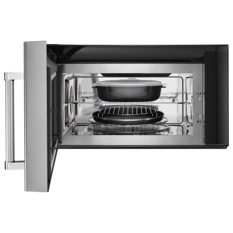 KitchenAid 30 in. W 1.9 cu. ft. Over the Range Convection Microwave in Black with Sensor Cooking Technology