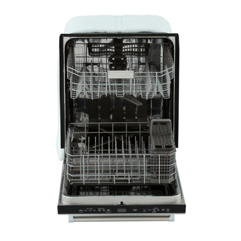 KitchenAid Top Control Built-In Dishwasher in Stainless Steel with Stainless Steel Tub and Window with Lighted Interior