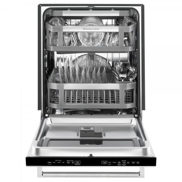 KitchenAid Top Control Dishwasher with Window in Stainless Steel with Stainless Steel Tub