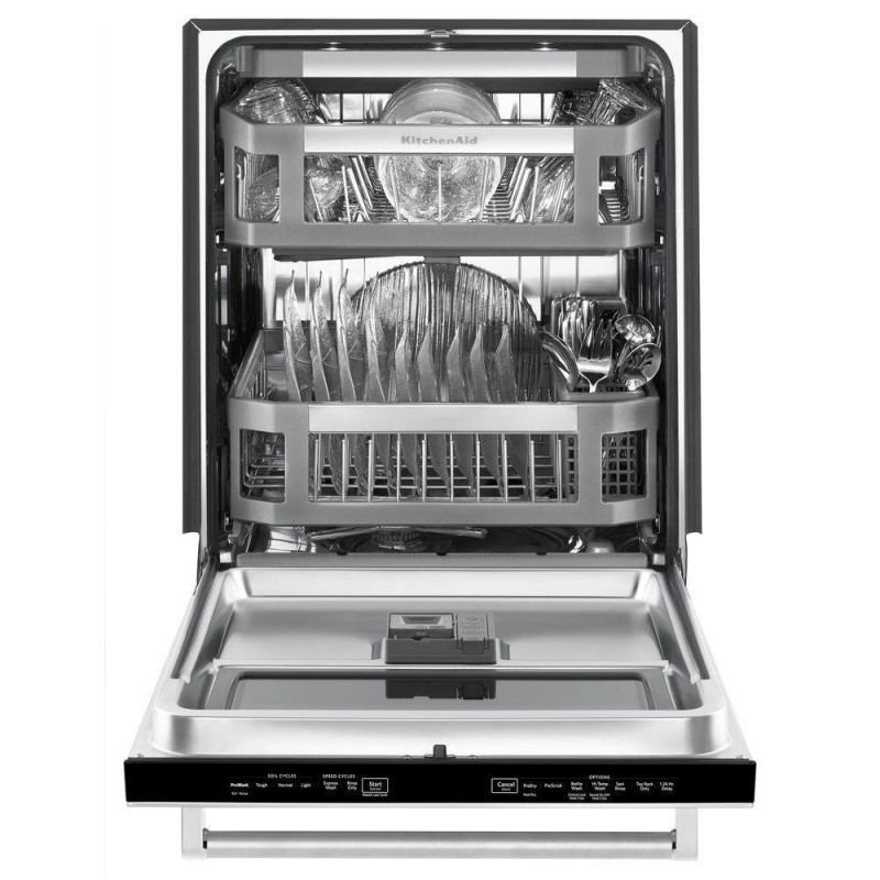 KitchenAid Top Control Dishwasher with Window in Stainless Steel with Stainless Steel Tub