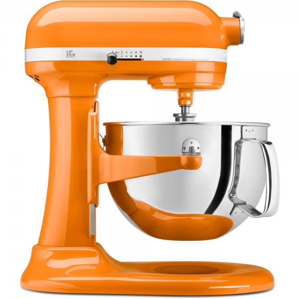 Professional 600 Series 6 Qt. Tangerine Stand Mixer