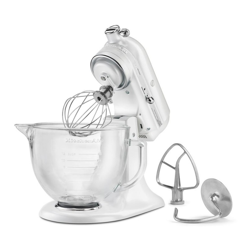 Artisan Designer 5 Qt. Frosted Pearl White Stand Mixer