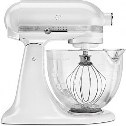 Artisan Designer 5 Qt. Frosted Pearl White Stand Mixer