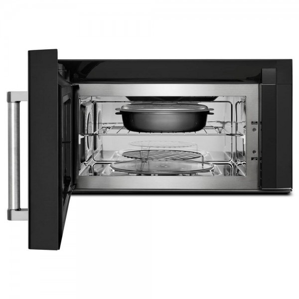 KitchenAid 30 in. W 1.9 cu. ft. Over the Range Convection Microwave in Black Stainless with Sensor Cooking Technology