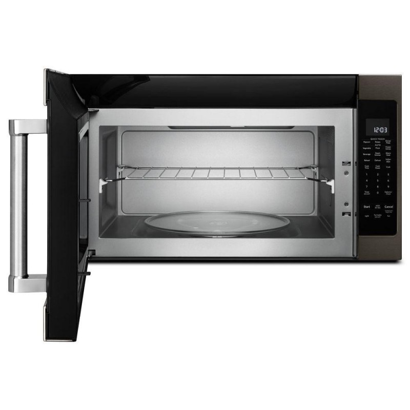 KitchenAid 30 in. 2.0 cu. ft. Over the Range Microwave in Black Stainless with Sensor Cooking