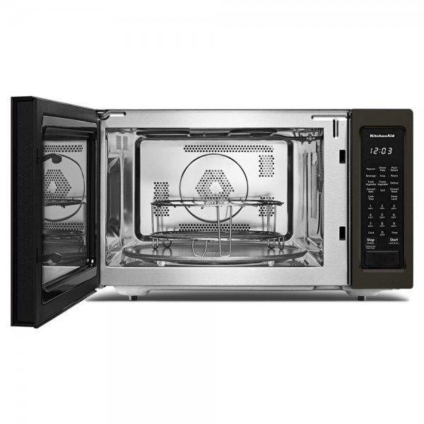 KitchenAid 1.5 cu. ft. Countertop Microwave in Black Stainless with PrintShield