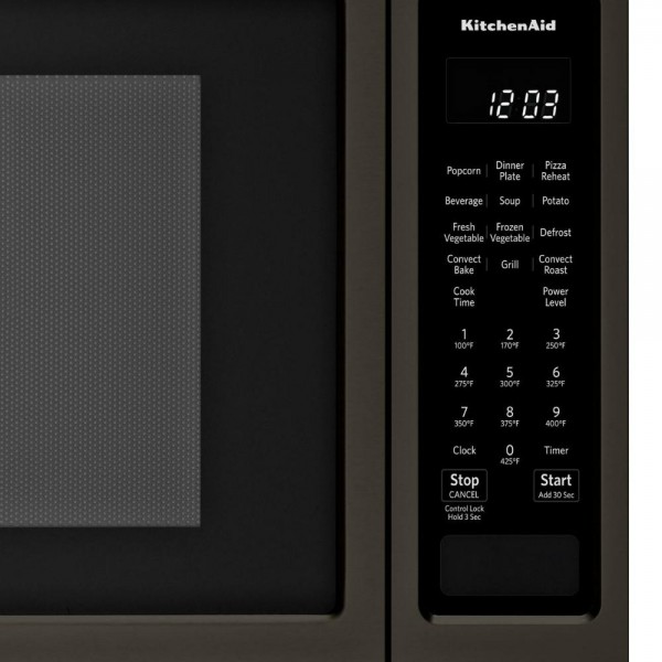 KitchenAid 1.5 cu. ft. Countertop Microwave in Black Stainless with PrintShield