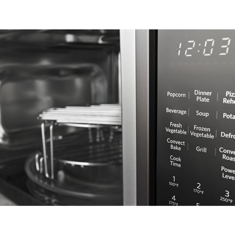 KitchenAid 1.5 cu. ft. Countertop Microwave in Black Stainless with PrintShield