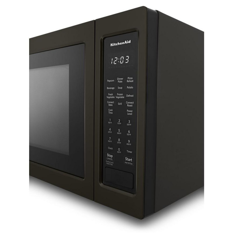 KitchenAid 1.5 cu. ft. Countertop Microwave in Black Stainless with PrintShield