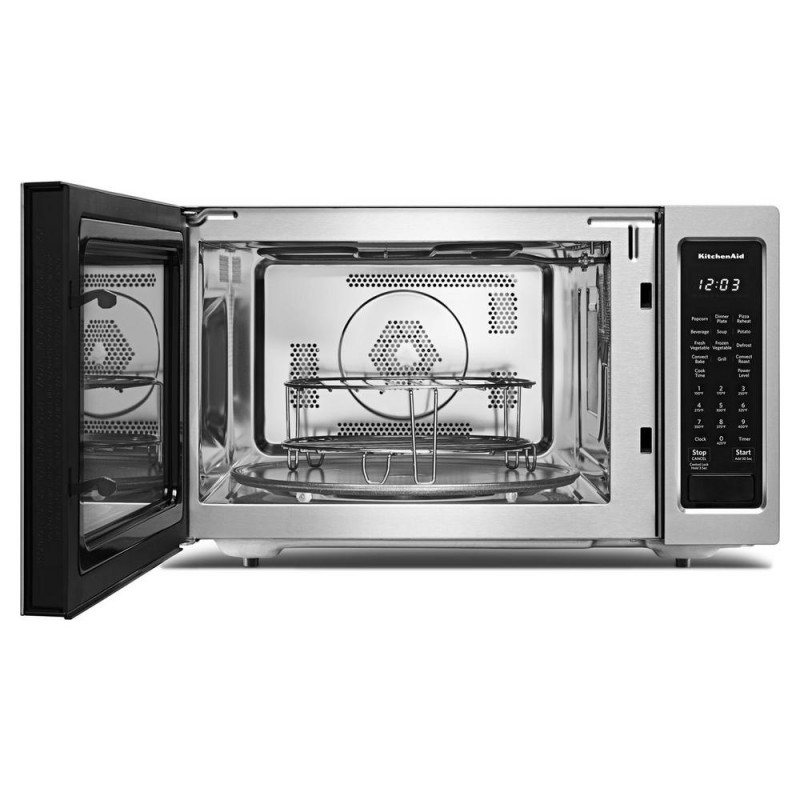 KitchenAid 1.5 cu. ft. Countertop Microwave in Stainless Steel with PrintShield