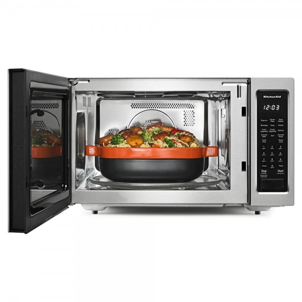 KitchenAid 1.5 cu. ft. Countertop Microwave in Stainless Steel with PrintShield