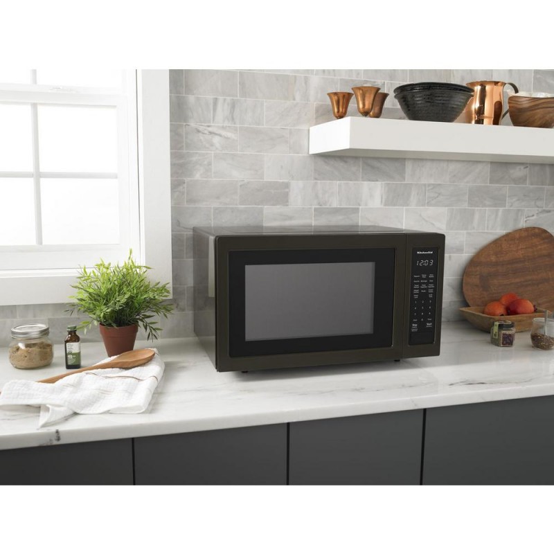 KitchenAid 1.6 cu. ft. Countertop Microwave in Black Stainless