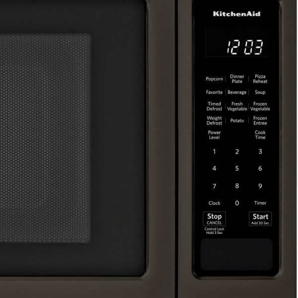 KitchenAid 1.6 cu. ft. Countertop Microwave in Black Stainless