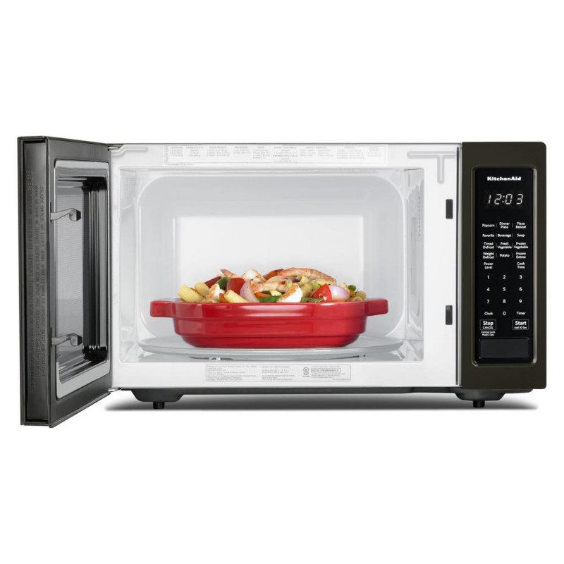 KitchenAid 1.6 cu. ft. Countertop Microwave in Black Stainless