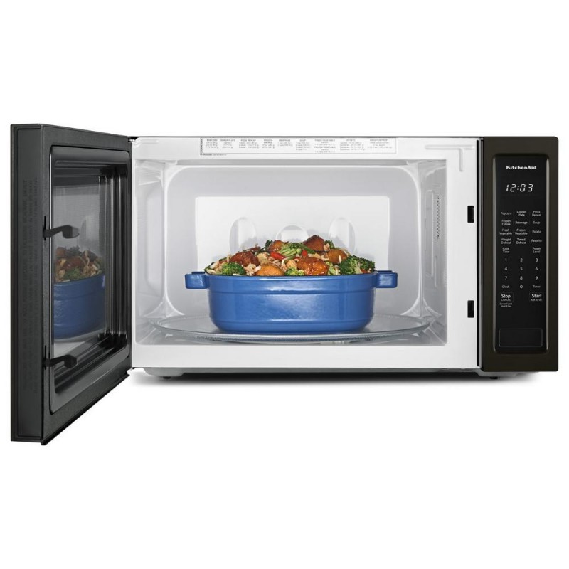 KitchenAid 2.20 cu. ft. Countertop Microwave in Black Stainless