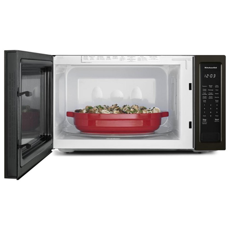 KitchenAid 2.20 cu. ft. Countertop Microwave in Black Stainless