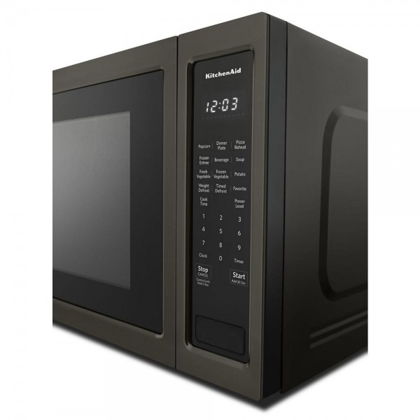 KitchenAid 2.20 cu. ft. Countertop Microwave in Black Stainless