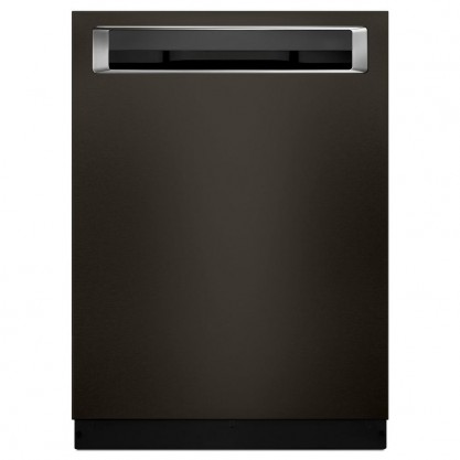KitchenAid 24 in. Top Control Built-In Tall Tub Dishwasher in Black Stainless with Third Level Rack and PRINTSHIELD Finish