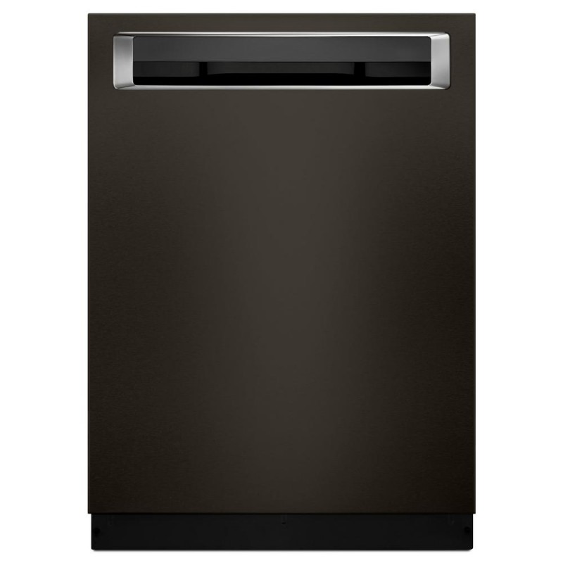 KitchenAid 24 in. Top Control Built-In Tall Tub Dishwasher in Black Stainless with Third Level Rack and PRINTSHIELD Finish