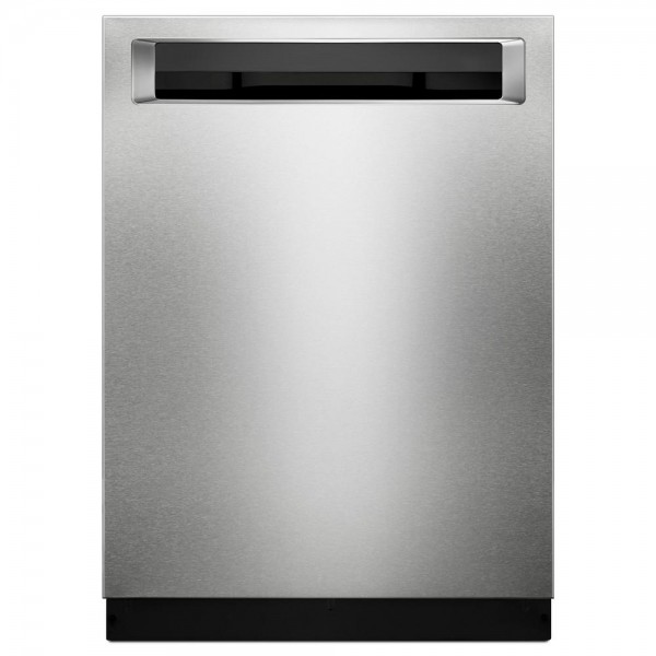 KitchenAid 24 in. Top Control Built-In Tall Tub Dishwasher in PrintShield Stainless with Third Level Rack