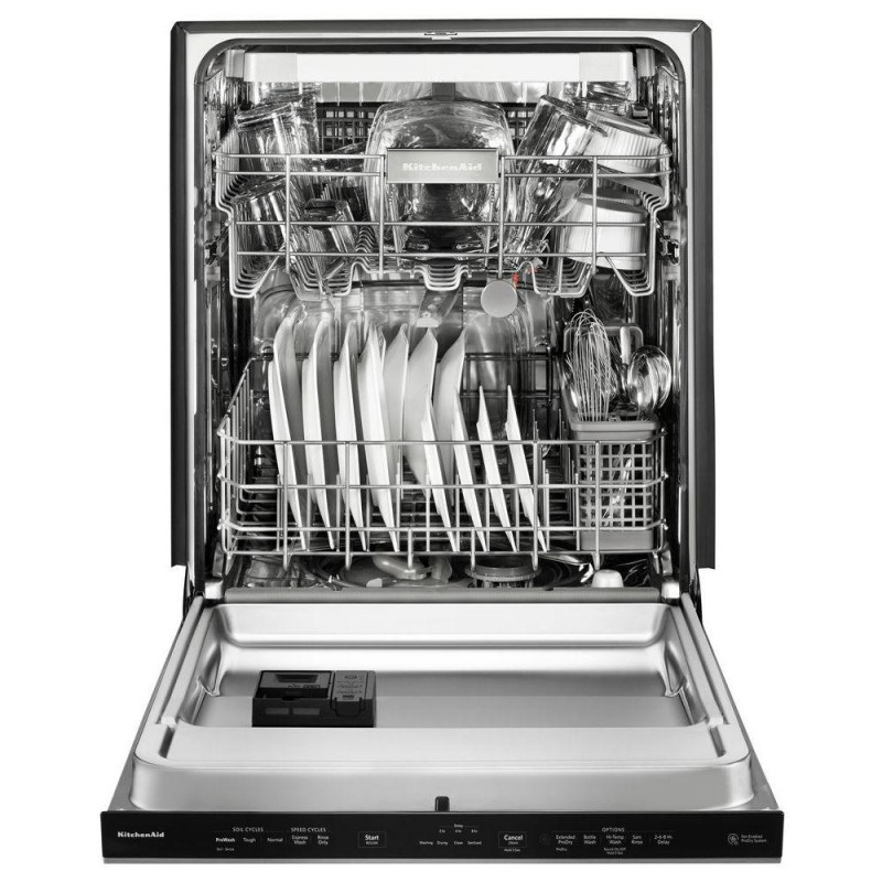 KitchenAid 24 in. Top Control Built-In Tall Tub Dishwasher in PrintShield Stainless with Fan-Enabled PRODRY