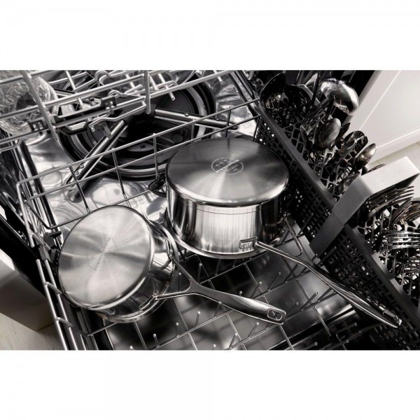 KitchenAid 24 in. Top Control Built-In Tall Tub Dishwasher in Printshield Stainless with Clean Water Wash System