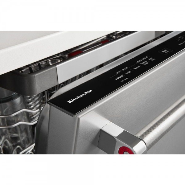 KitchenAid Top Control Built-In Tall Tub Dishwasher in PrintShield Stainless with Third Level Rack