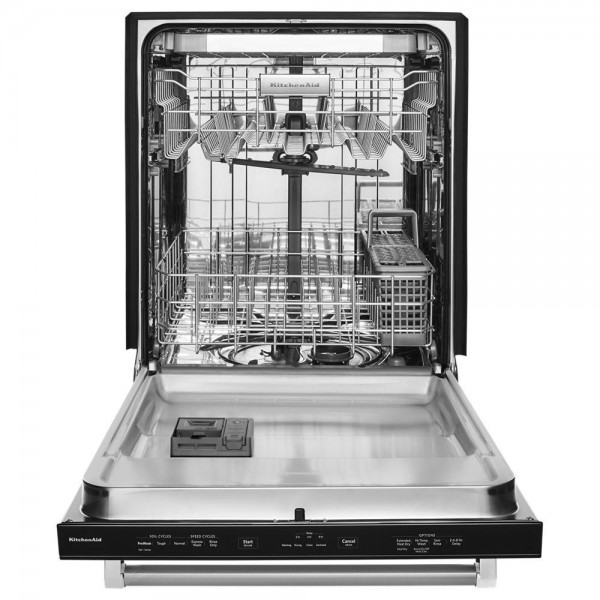 KitchenAid Top Control Built-In Tall Tub Dishwasher in PrintShield Stainless with Third Level Rack