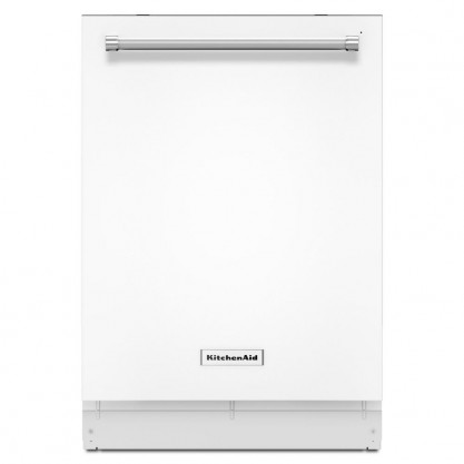 KitchenAid Top Control Built-In Tall Tub Dishwasher in White with Third Level Rack