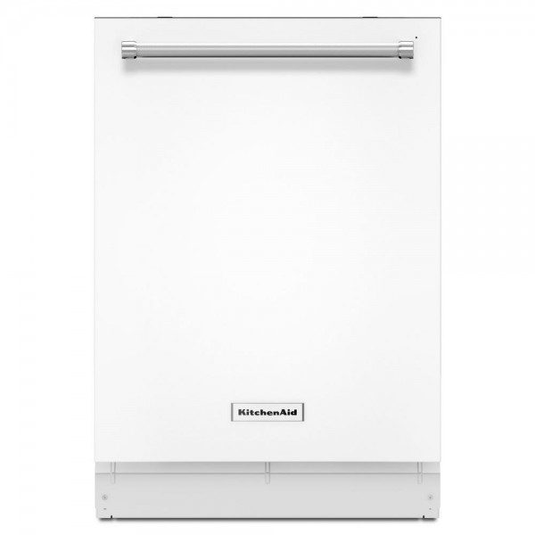 KitchenAid Top Control Built-In Tall Tub Dishwasher in White with Third Level Rack