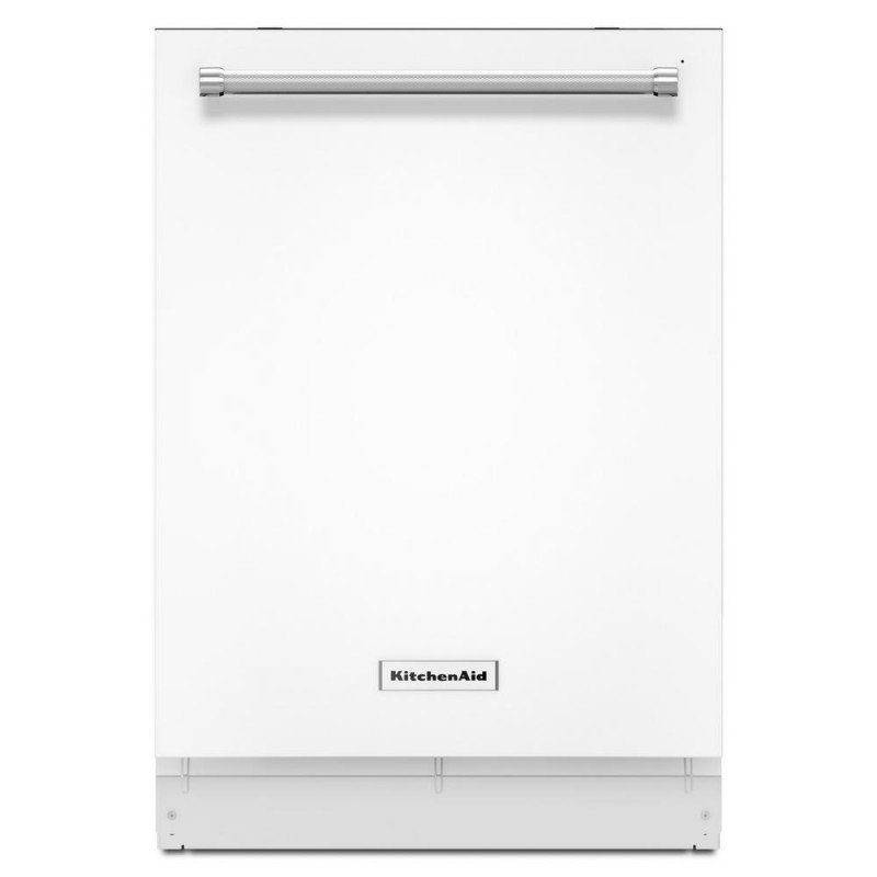 KitchenAid Top Control Built-In Tall Tub Dishwasher in White with Third Level Rack