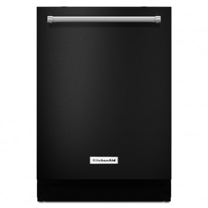KitchenAid Top Control Built-In Tall Tub Dishwasher in Black with Third Level Rack