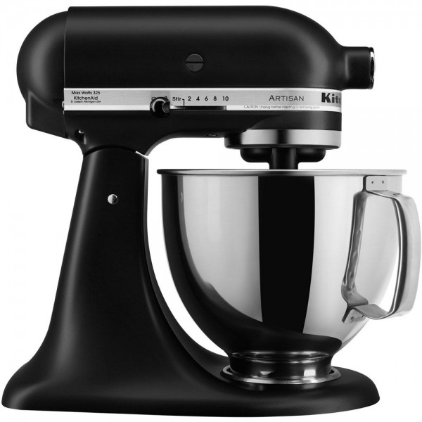 Artisan Series 5 Qt. Tilt-Back Head Stand Mixer in Matte Black