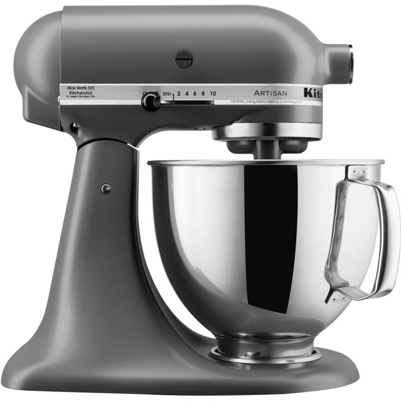 Artisan Series 5 Qt. Tilt-Back Head Stand Mixer in Matte Gray