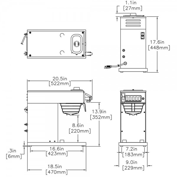 Bunn 12 Cup Automatic Commercial Thermal Coffee Brewer