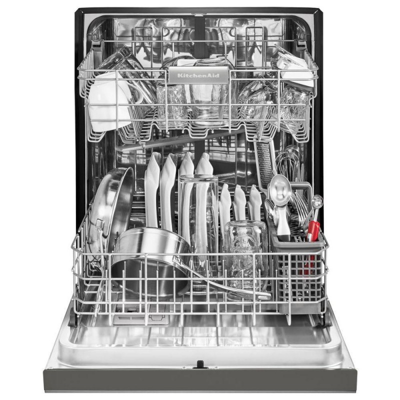 KitchenAid Front Control Built-in Tall Tub Dishwasher in PRINTSHIELD Stainless with PROWASH