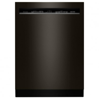 KitchenAid Front Control Built-in Tall Tub Dishwasher in PRINTSHIELD Black Stainless with PROWASH