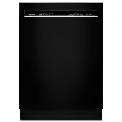 KitchenAid Front Control Built-in Tall Tub Dishwasher in Black with PROWASH