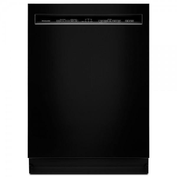 KitchenAid Front Control Built-in Tall Tub Dishwasher in Black with PROWASH