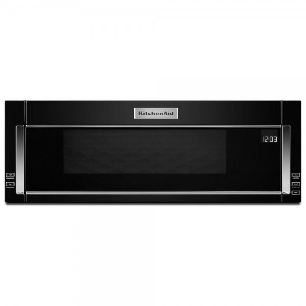 KitchenAid 1.1 cu. ft. Over the Range Low Profile Microwave Hood Combination in Black