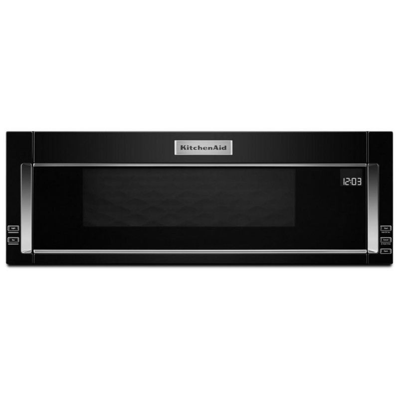 KitchenAid 1.1 cu. ft. Over the Range Low Profile Microwave Hood Combination in Black