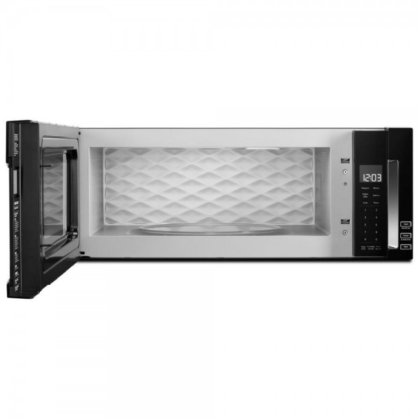 KitchenAid 1.1 cu. ft. Over the Range Low Profile Microwave Hood Combination in Black