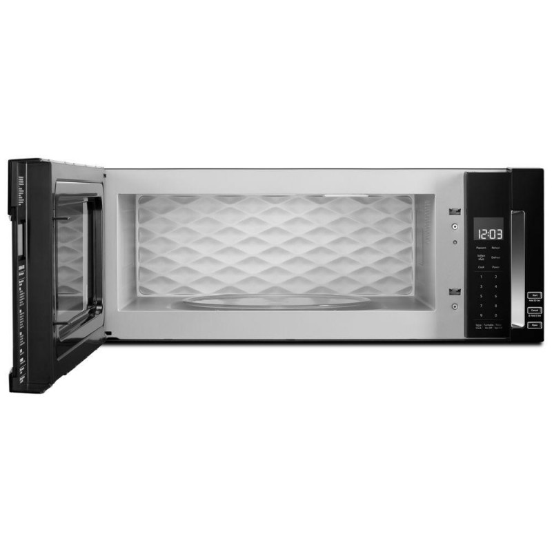 KitchenAid 1.1 cu. ft. Over the Range Low Profile Microwave Hood Combination in Black