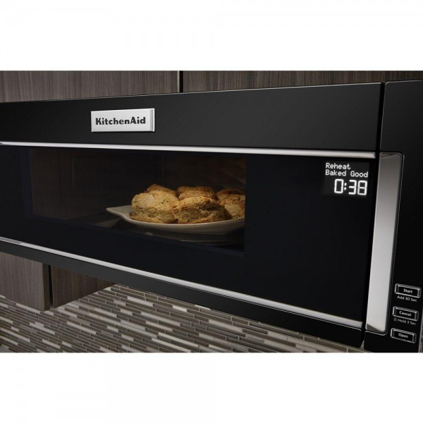 KitchenAid 1.1 cu. ft. Over the Range Low Profile Microwave Hood Combination in Black